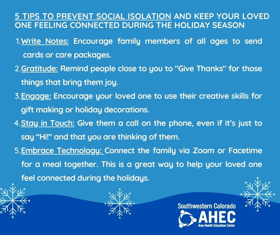 5 Tips to prevent social isolation