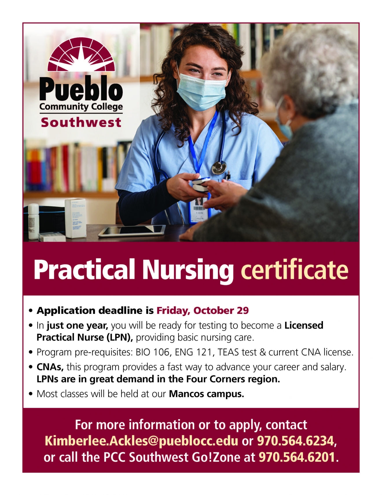 PCCSW - Practical Nursing Certificate Flyer - September 2021